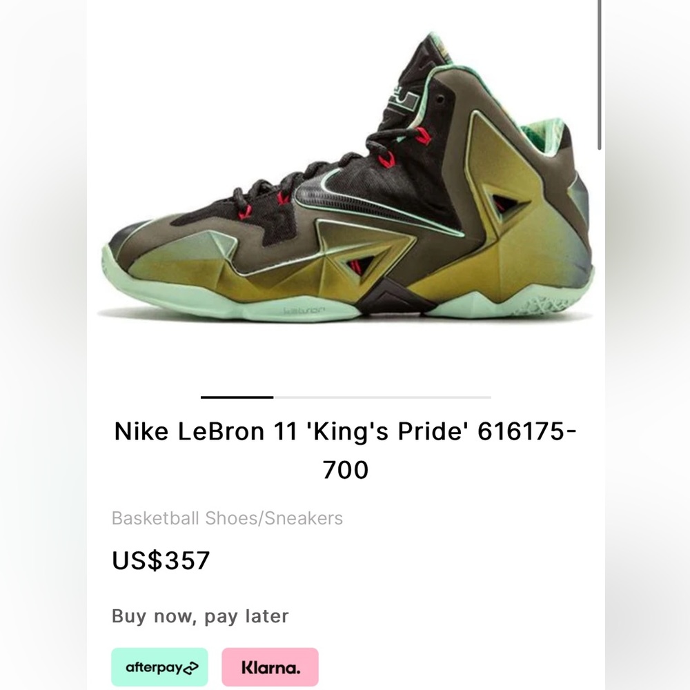 LeBron XI 616175700 size 13